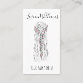 Eenvoudige Boho bruiloft haar stylist romantische Visitekaartje