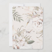Eenvoudige Boho Bruiloft Kaart (Achterkant)
