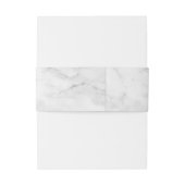 EENVOUDIGE BOHO BRUILOFT modern marmer zwart grijs Uitnodigingen Wikkel (Achterkant Voorbeeld)