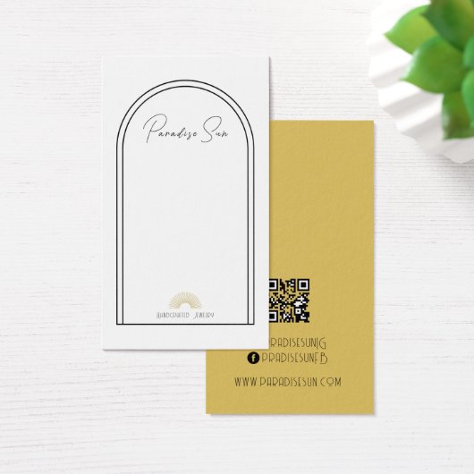 Eenvoudige Boho Business Oorbel Display Kaart (Bureau)