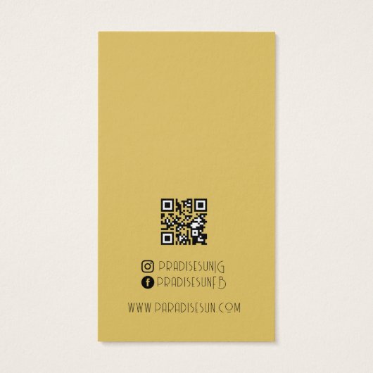 Eenvoudige Boho Business Oorbel Display Kaart (Achterkant)