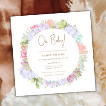 Eenvoudige Boho Cactus Desert Oh Baby shower