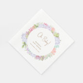 Eenvoudige Boho Cactus Desert Oh Baby shower Servet (Hoek)