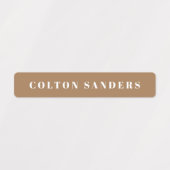 Eenvoudige Boho Camouflage Waterdichte Naam Labels (Design 1)