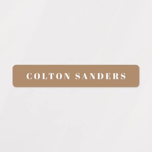 Eenvoudige Boho Camouflage Waterdichte Naam Labels (Design 1)