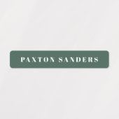 Eenvoudige Boho Camouflage Waterdichte Naam Labels (Design 2)