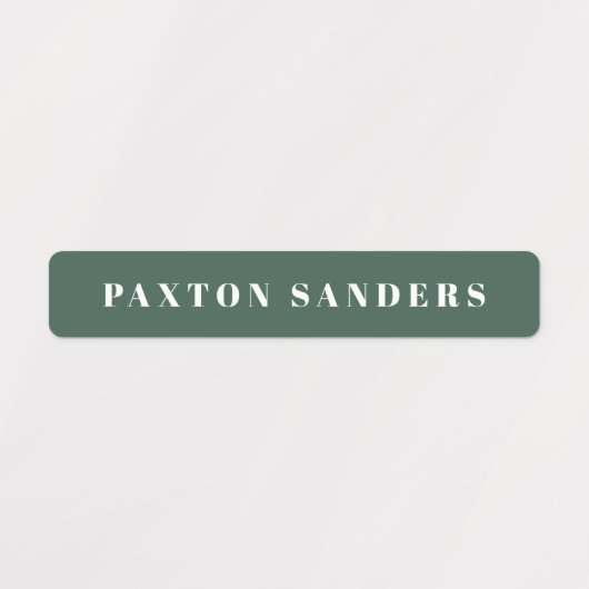 Eenvoudige Boho Camouflage Waterdichte Naam Labels (Design 2)