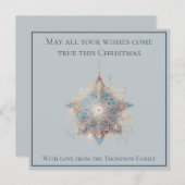 Eenvoudige Boho Chic Star Christmas-Kaart Feestdagenkaart (Voorkant / Achterkant)