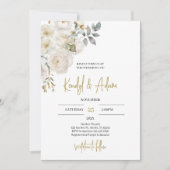 Eenvoudige Boho Elegant Huwelijksuitnodiging Kaart (Voorkant)