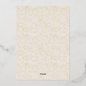 Eenvoudige Boho Elegant Ivoor Cream Bow Vrijgezell Folie Uitnodiging (Achterkant)