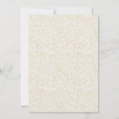 Eenvoudige Boho Elegant Ivoor Cream Bow Vrijgezell Kaart (Achterkant)