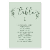 Eenvoudige Boho Floral bruiloft Zitkaart Kaarten (Voorkant)