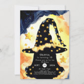 Eenvoudige Boho Fun Wizard Verjaardag Kaart (Voorkant)