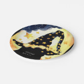 Eenvoudige Boho Fun Wizard Verjaardag Papieren Bordje (Gekanteld)