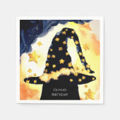 Eenvoudige Boho Fun Wizard Verjaardag Servet (Voorkant)