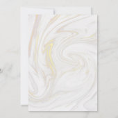 Eenvoudige boho goudgroene elegante verloving brui kaart (Achterkant)