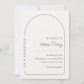 Eenvoudige Boho Hens Party Invitation Sjabloon Kaart (Voorkant)