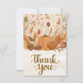 Eenvoudige Boho Herfst Herfst Bedankkaart (Voorkant)