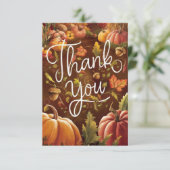 Eenvoudige Boho Herfst Herfst Bedankkaart (Staand voorkant)