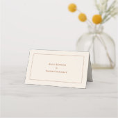 Eenvoudige Boho Ivoor Kleur Bruiloft Menu Keuze Vo (Achterkant)