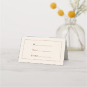 Eenvoudige Boho Ivoor Kleur Bruiloft Menu Keuze Vo (Voorkant)