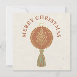 Eenvoudige Boho Kerstversiering Kerstmis Feestdagenkaart
