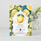 Eenvoudige Boho Lemon Verjaardag Kaart (Staand voorkant)