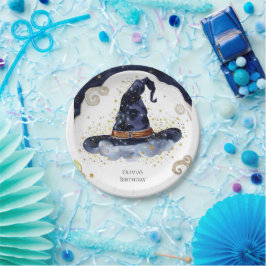 Eenvoudige Boho Magic Wizard Verjaardag Papieren Bordje