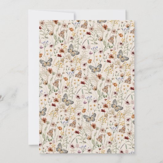 Eenvoudige boho monogram save the date (Achterkant)