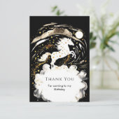 Eenvoudige Boho Paard Verjaardag Bedankkaart (Staand voorkant)