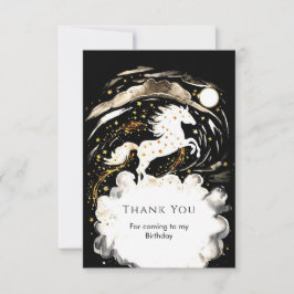 Eenvoudige Boho Paard Verjaardag Bedankkaart