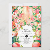 Eenvoudige Boho Peach Verjaardag Kaart (Voorkant)