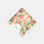 Eenvoudige Boho Peach Verjaardag Servet (Hoek)