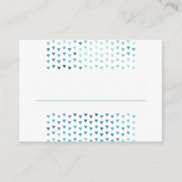 EENVOUDIGE BOHO PLACE CARDS modern patroon blauw Plaatskaartje