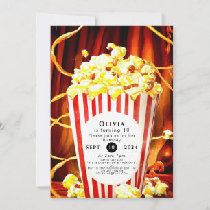 Eenvoudige Boho Popcorn Verjaardag Kaart