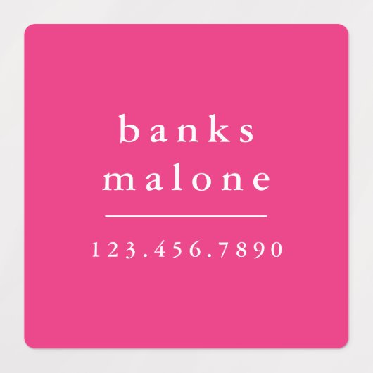 Eenvoudige Boho Rainbow Kinder Waterbestendige Naa Labels (Design 1)