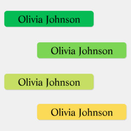 Eenvoudige Boho Rainbow Kinder Waterproof Name Lab Labels