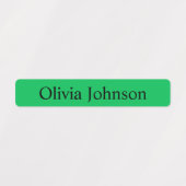 Eenvoudige Boho Rainbow Kinder Waterproof Name Lab Labels (Design 1)