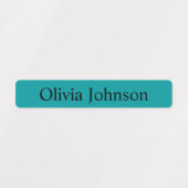 Eenvoudige Boho Rainbow Kinder Waterproof Name Lab Labels (Design 1)