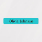 Eenvoudige Boho Rainbow Kinder Waterproof Name Lab Labels (Design 2)