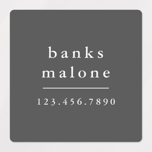 Eenvoudige Boho Rainbow Kinder Waterproof Name Lab Labels (Design 1)