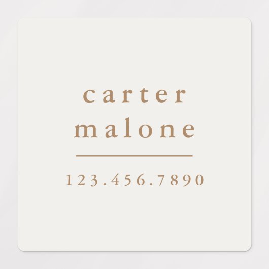 Eenvoudige Boho Rainbow Kinder Waterproof Name Lab Labels (Design 2)