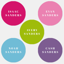 Eenvoudige Boho Rainbow Waterbestendige Kleding Na Labels