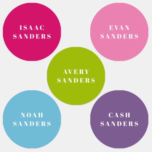 Eenvoudige Boho Rainbow Waterbestendige Kleding Na Labels (Groep)