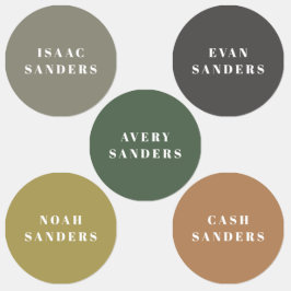 Eenvoudige Boho Rainbow Waterbestendige Kleding Na Labels