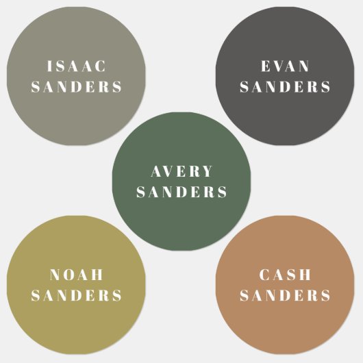 Eenvoudige Boho Rainbow Waterbestendige Kleding Na Labels (Groep)