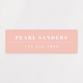 Eenvoudige Boho Rainbow Waterbestendige Naam Labels (Design 2)