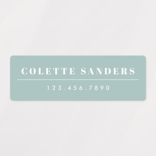 Eenvoudige Boho Rainbow Waterbestendige Naam Labels (Design 1)