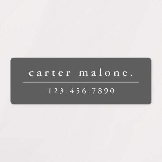 Eenvoudige Boho Rainbow Waterbestendige Naam Labels (Design 2)