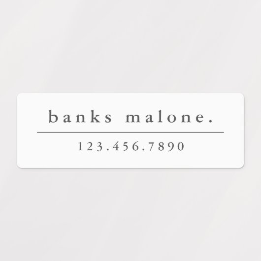 Eenvoudige Boho Rainbow Waterbestendige Naam Labels (Design 1)